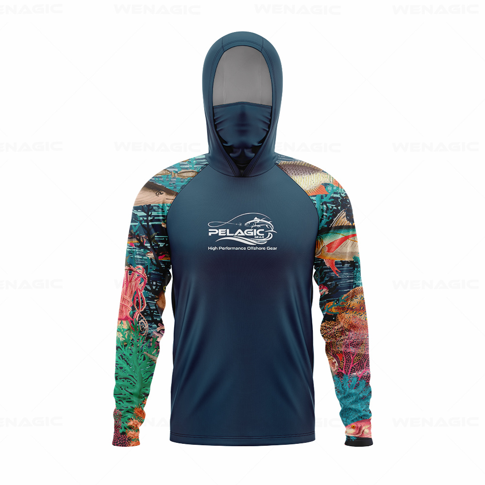 Fishing Shirt Uv Protection - Equipo pelágico para hombre, camisa de