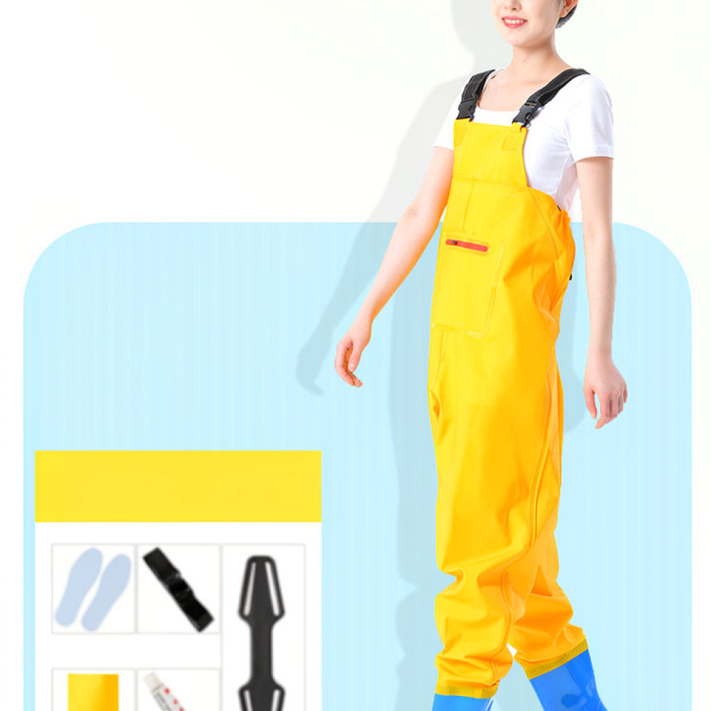 Fishing Pants Waterproof - Overol ligero para vadear, equipo de