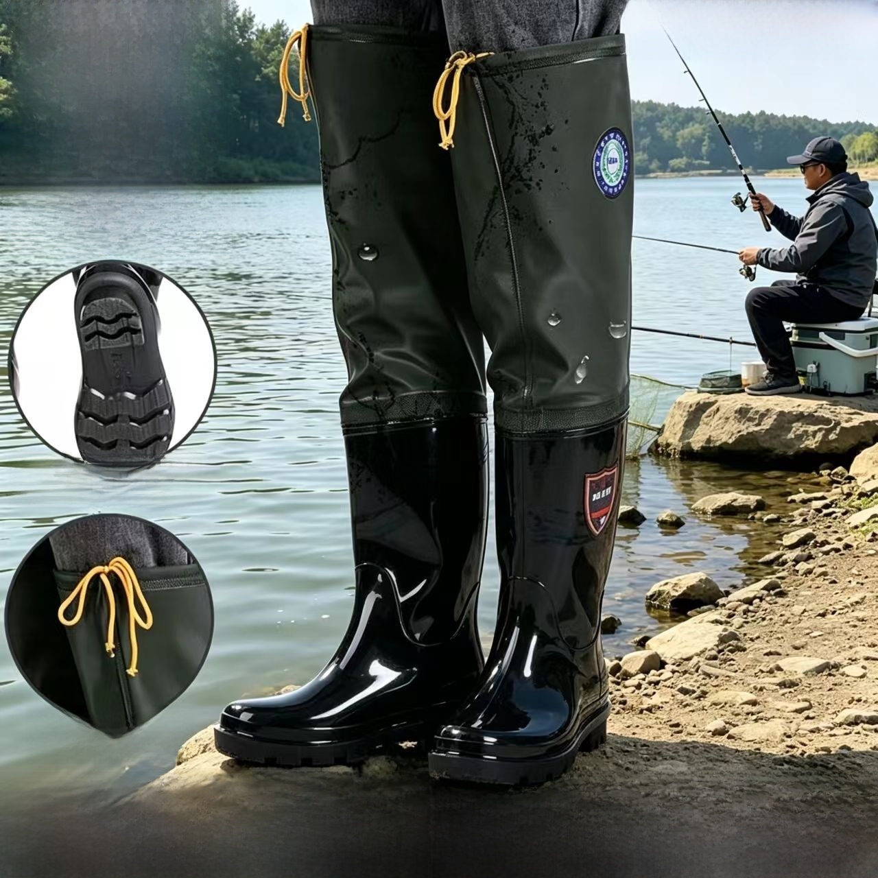 Botas de Lluvia Gruesas por En - Fishing Rain Suit reseña y precio
