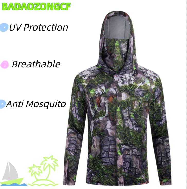 Camisas de Pesca con Capucha p - Fishing Shirt Uv Protection reseña y precio